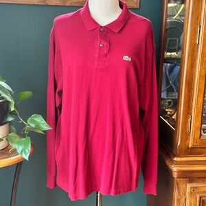Lacoste Vintage Long Sleeve Polo -7 XL